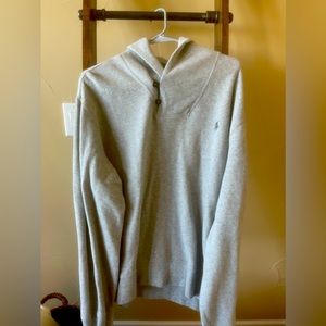 Men’s gray polo sweater